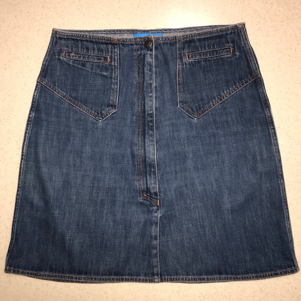 M.i.h. Jeans Jean Skirt Medium to Dark Wash